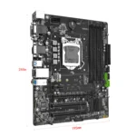 MACHINIST B85M-PRO motherboard PCIe and SATA connectors