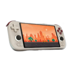 MANGMI AIR X handheld game console with 5.5 inch touchscreen and RGB joysticks