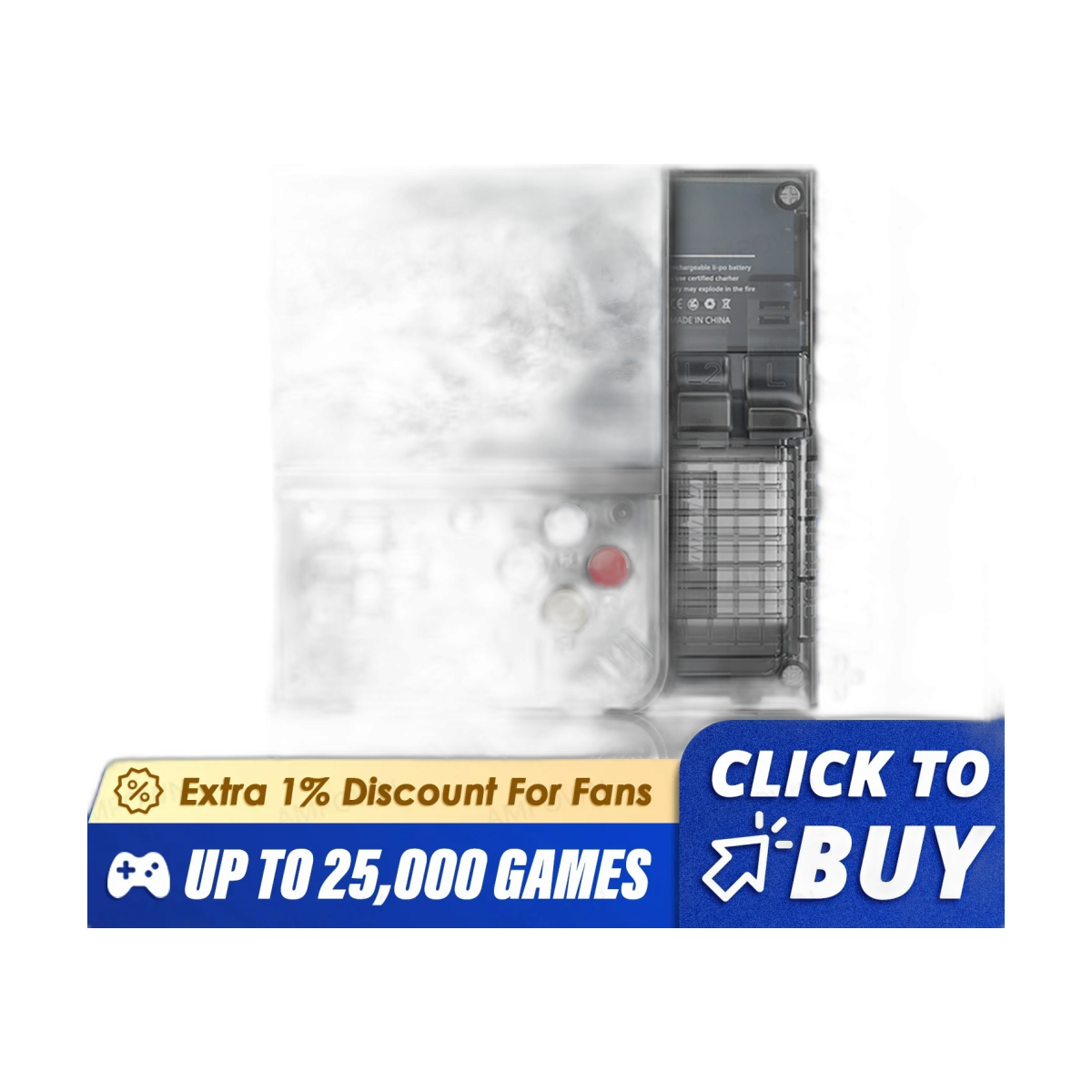 MIYOO Mini Plus Portable Retro Handheld Game Console V2 Mini+ IPS Screen Classic Video Game Console Linux System Children’s Gift-bg-clean MIYOO Mini Plus portable retro handheld game console front view