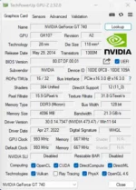 MLLSE desktop graphics card GT730 and GT740 4GB with 128-bit memory interface