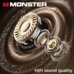 Charging case and MONSTER TWS earbuds with Type-C connector visible