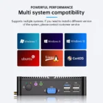 Side view of MSECORE Intel J1900 fanless mini PC