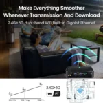 Front view of MSECORE Intel Core i7 Mini PC with USB and HDMI ports