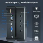 Top angle of MSECORE MQ8 Mini PC with Intel i9 processor
