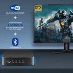 Rear panel of MSECORE MQ8 Mini PC displaying connectivity options