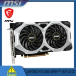 Front view of MSI RTX 2060 SUPER VENTUS OC 8GB graphics card