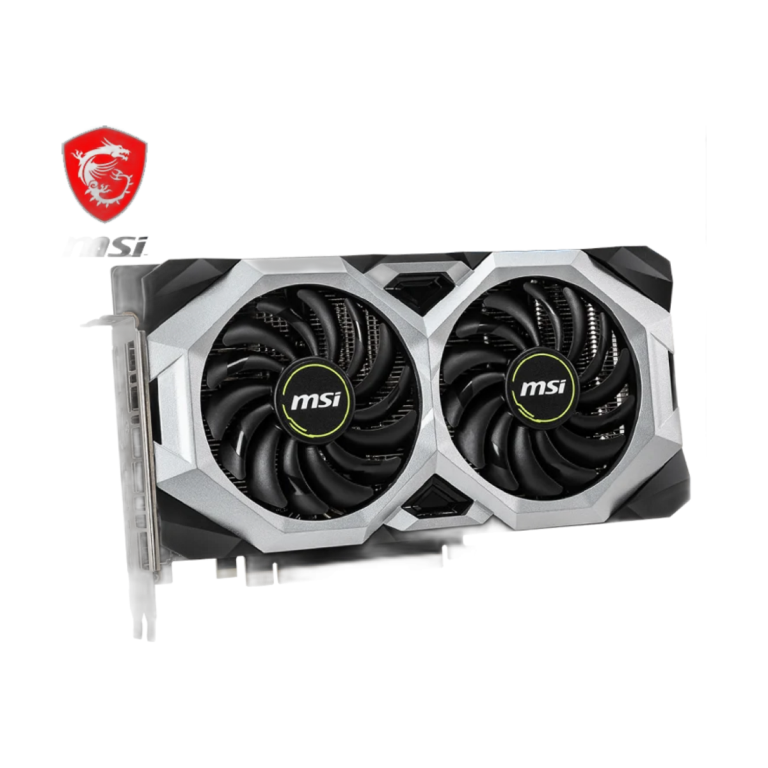 Front view of MSI RTX 2060 SUPER VENTUS OC 8GB graphics card