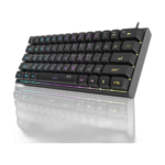 MageGee 61-key RGB backlit compact gaming keyboard front view