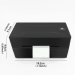 Marklife thermal printer side angle showing compact design