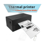 Marklife black Bluetooth thermal printer front view