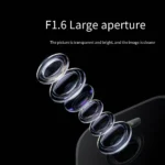 Xiaomi outdoor camera installed on wall with night vision active