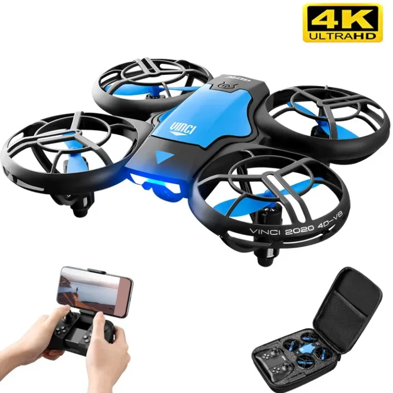 Mini drone 4K UHD camera with WiFi FPV in blue