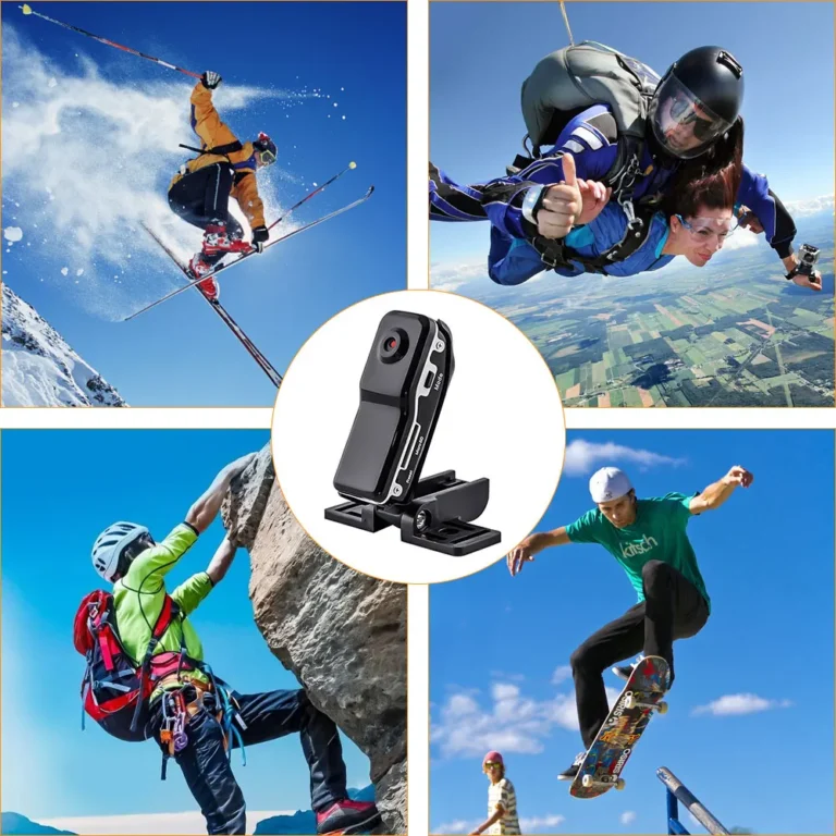 Compact vandal-proof mini HD body camera side angle