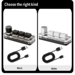 Mini Macro Mechanical Keyboard RGB with 3 Photoshop Keys - Image 6