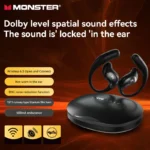 Monster GT27 wireless earbuds worn during workout