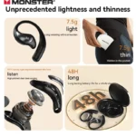 Charging case and USB Type-C adapter for Monster GT27 earbuds