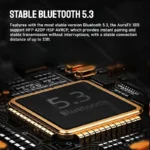 Monster AuraFit X05 Bluetooth 5.3 earbuds with IPX7 waterproof rating