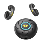 Monster MQT46 wireless Bluetooth 5.4 earbuds in charging case