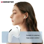 Side view of Monster N-Lite 208 wireless Bluetooth earphones