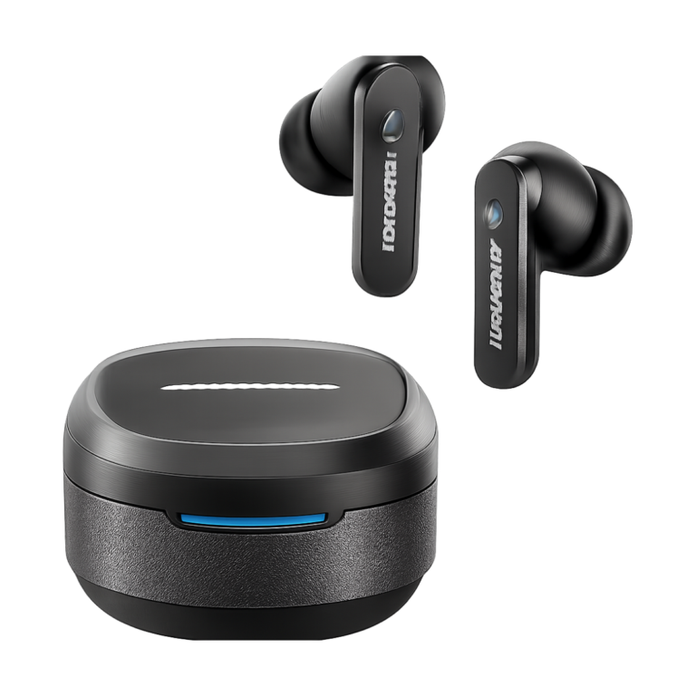 Monster QM10 wireless Bluetooth 5.4 earphones with charging case white color