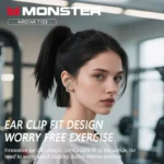 Monster T103 headphones showing silica gel ear clip