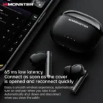 Monster GT23 TWS wireless earbuds with active noise cancellation feature