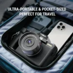 NBD camera with macro lens attachment for close-up photography