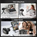 NBD digital camera connected to PC via USB cable