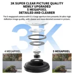 Side angle of Xiaomi CW500 outdoor security camera mounted on wall