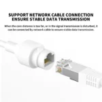 Close-up of Xiaomi Outdoor Camera CW500 lens with night vision lights