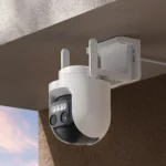 Xiaomi CW700S camera mounted with wall mount and accessories