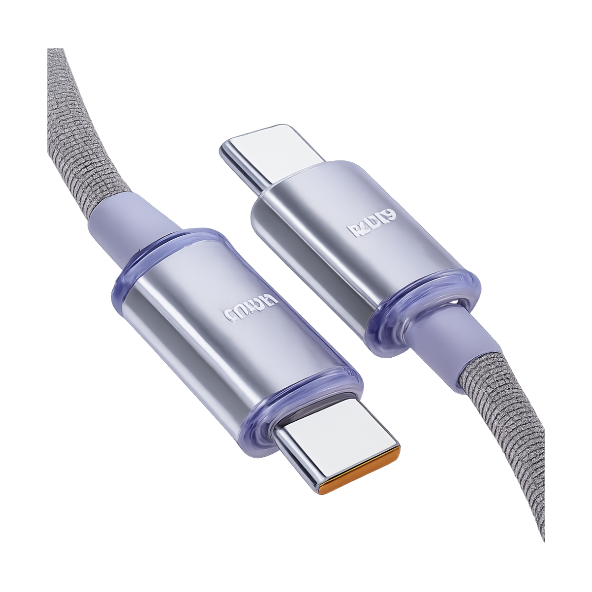 NNBILI NEW 120W TYPE C To TYPE C PD fast Cable For iPhone 15 16 17 series Fast Charging USB A Data Cord For Xiaomi OPPO Samsung-bg-clean NNBILI 120W USB-C to USB-C PD fast charging cable front view