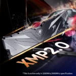 Close-up of Netac DDR4 3200MHz RAM stick with heatsink