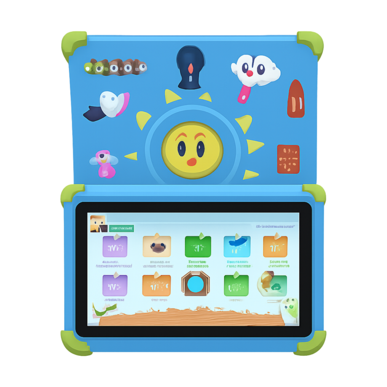 7 inch 5G WiFi Android tablet with cartoon pattern for kids