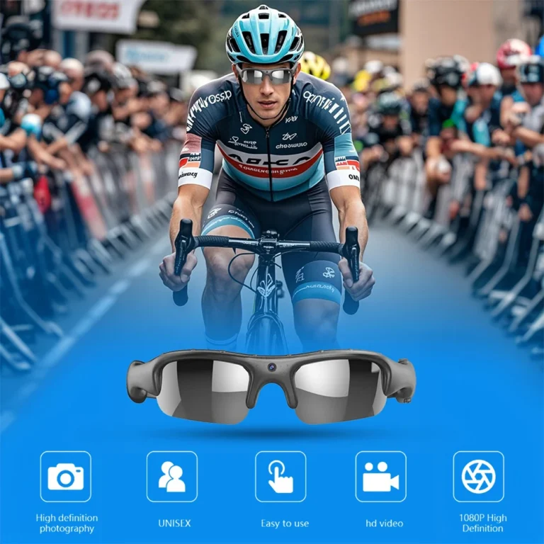 Side angle of AI Smart Glasses showing camera and frame design