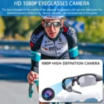 AI Smart Glasses capturing video during outdoor sports activity