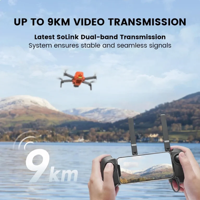 Fimi Mini 3 drone flying with 9KM transmission range