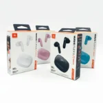 JBL Wave Flex 2 earbuds with charging case open