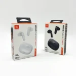 Charging cable with JBL Wave Flex 2 earbuds and case