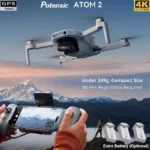 Potensic ATOM 2 drone with 4K camera and 3-axis gimbal in flight