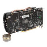 Full length RX580 8GB GDDR5 graphics card showing metal and ABS materials