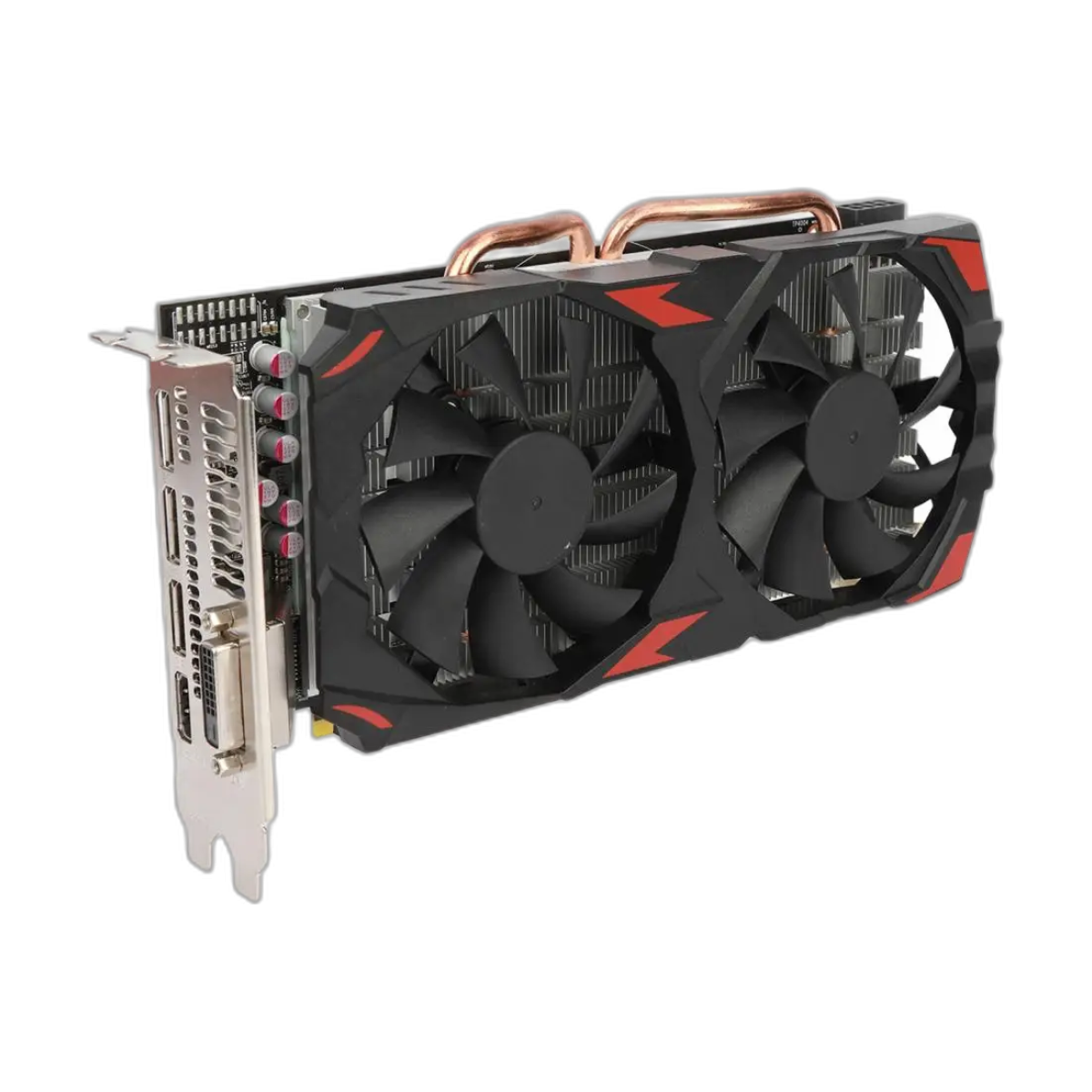 New RX580 Graphics Card Dual Cooling Fan 8GB GDDR5 256Bit Efficient Heat Dissipation Low Noise Memory Video Gaming Card-bg-clean BLUELANS RX580 8GB GDDR5 dual fan graphics card front view