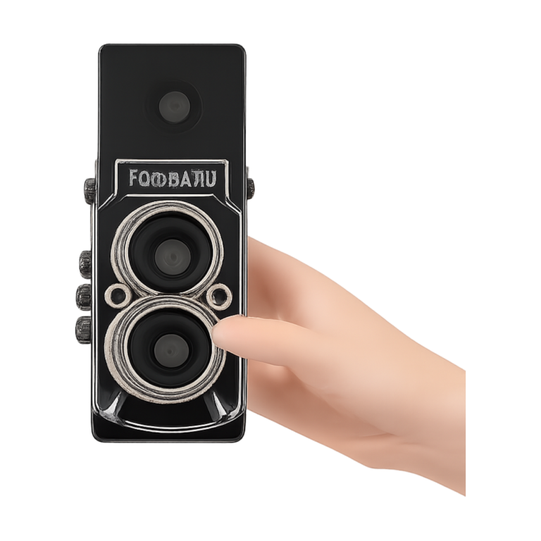 Retro CCD Dual Reflex Mini Manual Portable Camera front view