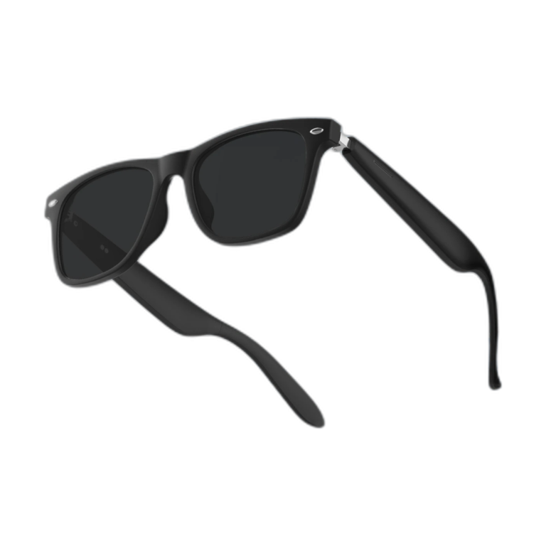 2025 AI Smart Glasses with Bluetooth and UV protection in stylish black frame