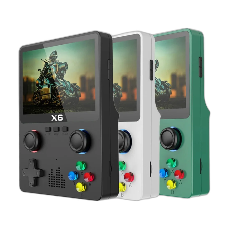 BOYHOM X6 handheld game console front view with 3.5 inch IPS screen