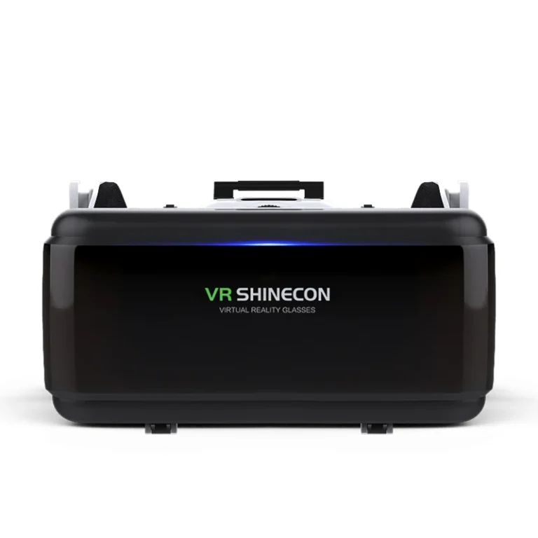 Side angle of Shinecon Pro VR headset showing adjustable headband