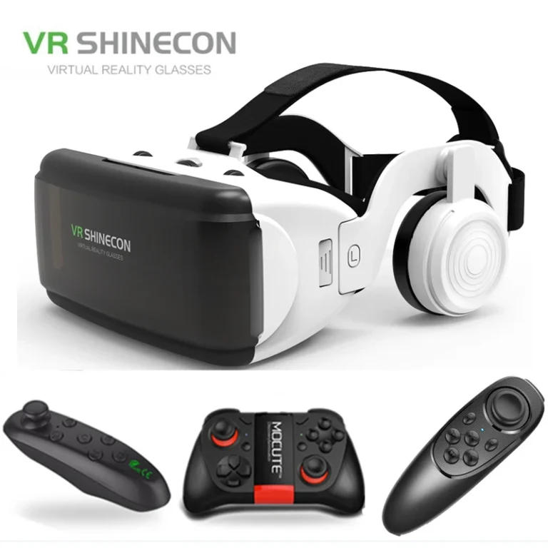 Shinecon Pro VR Glasses front view with black ABS frame