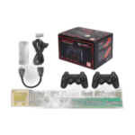 X2 Plus 4K HD Game Stick with wireless controllers front view