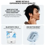 Side view of Xiaomi Redmi Buds 6 Vitality Edition earbuds with USB Type-C charging case