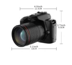 Back view of Erilles D5 camera with standard 2-3 inch screen